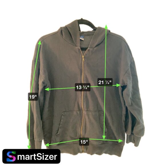 Old Navy‎ Youth XL (14-16) All Black Zip-Up Comfortable Hoodie - Picture 5 of 5